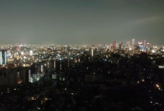福岛7.4级大地震后 东京一张俯瞰图10万人看呆