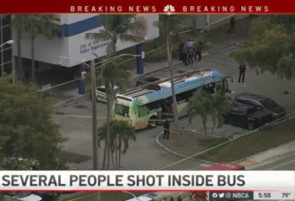 美国佛州公交车发生枪击事件 致2死2伤