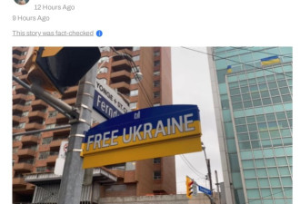 多伦多为支持乌克兰把一条街道改名了