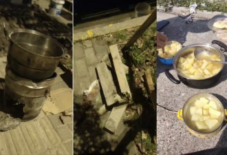 货车司机困上海12天:油漆桶吃2顿土豆