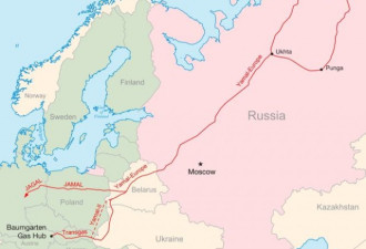 俄罗斯通欧洲的天然气管道有哪些？