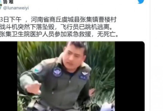 中国战机坠毁 幸存者是外籍军官引热议