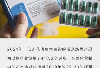 连花清瘟刚刚公布了家底 看这两年赚了多少钱