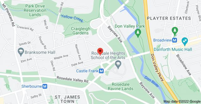 Map of Castle Frank Rd & Dale Ave, Toronto, ON M4W 2Z9