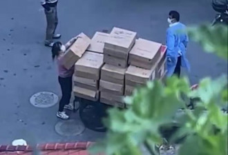上海女子偷窃小区防疫物资 邻居用手机拍全过程