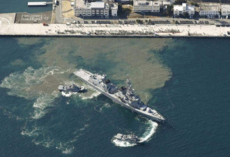 日本两艘舰艇意外相撞 神通号受损