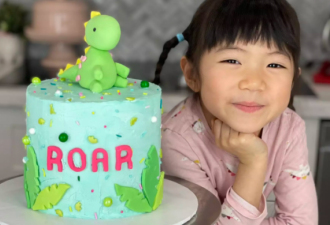 多伦多4岁华裔女孩学做蛋糕走红 粉丝抢着下单