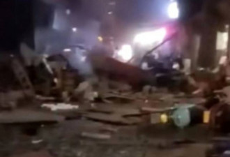 江苏常州深夜爆炸 餐厅倒塌母女恐遭活埋