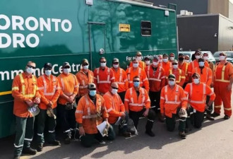 多伦多电力公司派出26电工赴渥太华帮忙