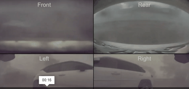 特斯拉车摄像头拍下大多伦多龙卷风登陆一刻