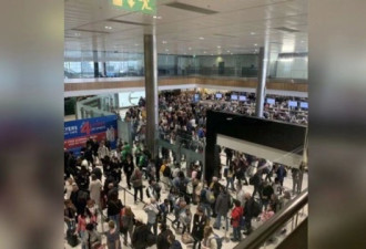 爱尔兰首都机场超负荷 千名旅客排长队