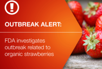甲肝爆发与草莓有关 加州出现至少15例！