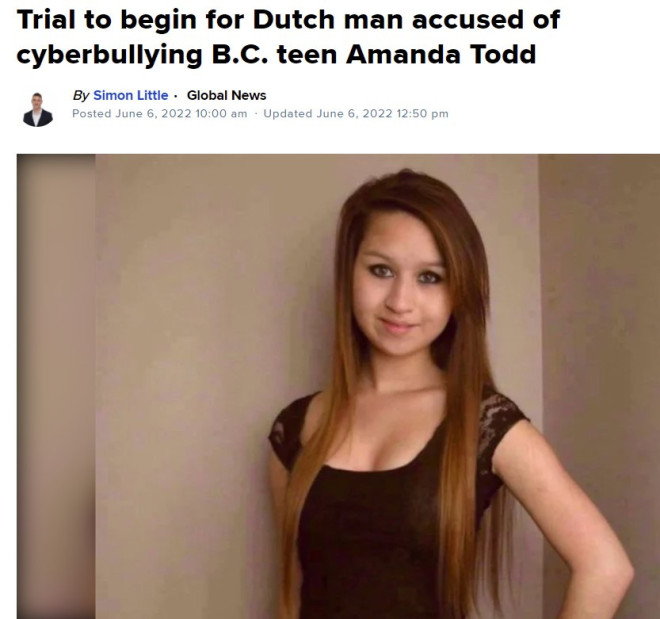 网络欺凌致加拿大15岁女孩自杀案开审