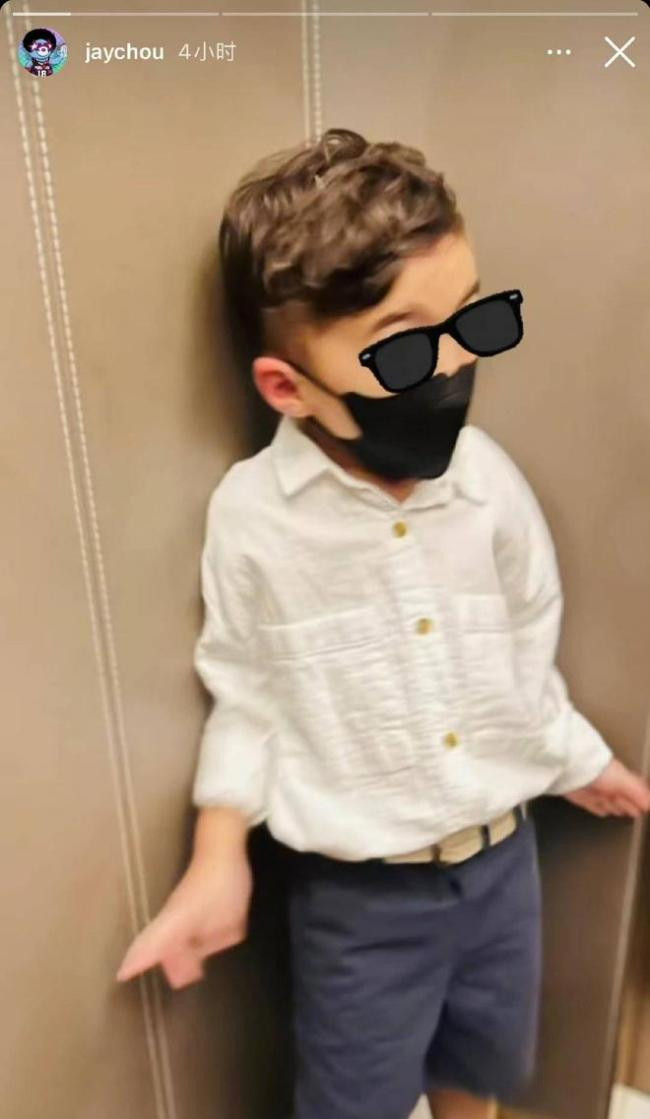 周杰伦儿子罗密欧近照曝光 卷发帅气十足