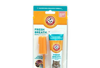 Arm &amp; Hammer猫咪口腔清洁套装$18.99