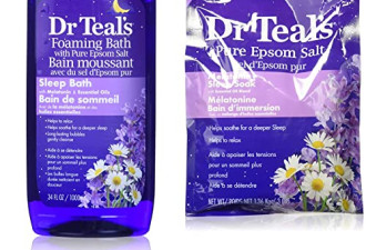 Dr Teal's 褪黑素精油泡泡浴+浴盐$16.97