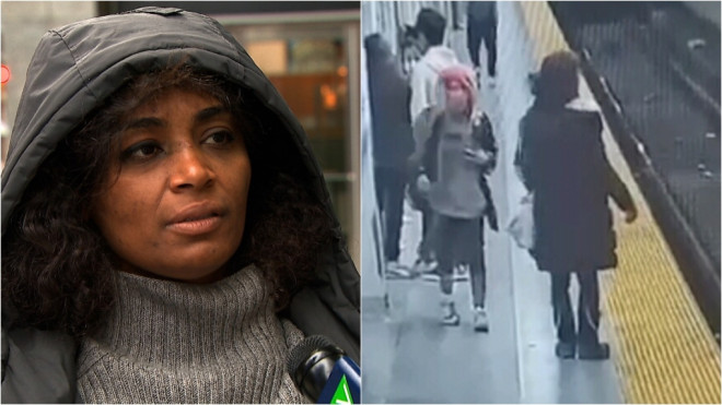 Video captures moment woman pushed onto tracks at Toronto subway station |  CP24.com