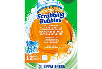 Scrubbing Bubbles 马桶清洁刷12个$4.49