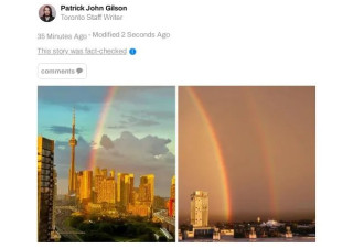 多伦多傍晚惊现绝美&quot;双彩虹&quot;！网友疯狂晒图刷屏！