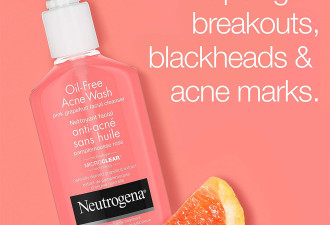 Neutrogena 葡萄柚水杨酸洗面奶 战痘力爆表！