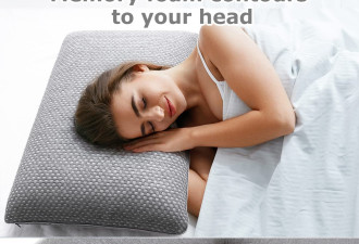 BedStory 中等硬度竹炭记忆海绵枕头 透气舒适