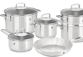 ZWILLING Focus不锈钢炊具套装10件$199.99