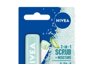 NIVEA 磨砂唇膏3.49!滋润去角质2合1
