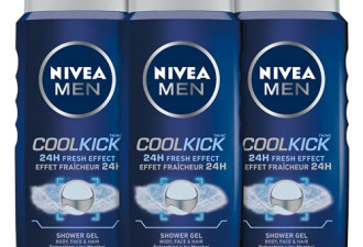 NIVEA男士保湿沐浴露3瓶$9.94滋润保湿