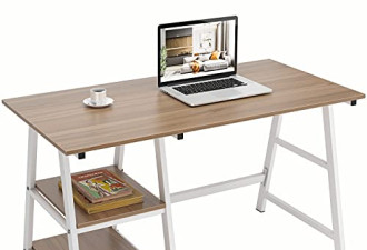 DlandHome办公桌带置物架0甲醛$99.99