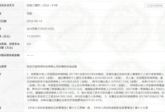 贾乃亮合伙公司偷逃税被罚 17.2659 万元