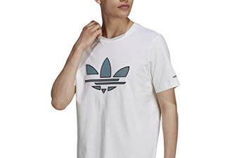 捡漏!adidas 男式logo短T现价$18.56