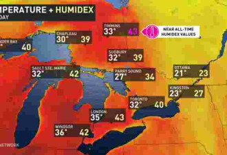 多伦多周二迎40度高温天！这一波热浪或持续一周时间