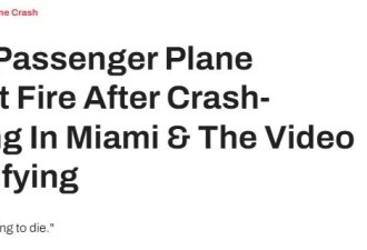 载140人航班机场坠毁失火！乘客爬下飞机疯狂逃生！