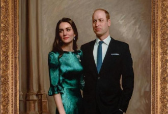 威廉王子、凯特王妃首张官方肖像画曝光