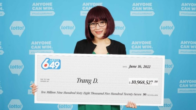 Trang Dang is seen in this undated image shared by the B.C. Lottery Corporation.