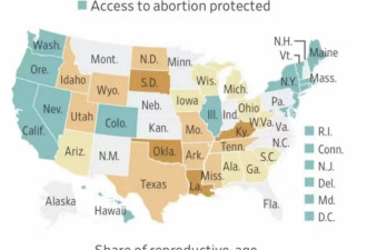 这些州将禁止堕胎，甚至强奸乱伦受害者也不例外！