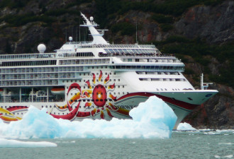 邮轮撞冰山！挪威太阳号阿拉斯加遇险