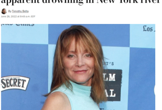 知名女演员在纽约州河里游泳时溺亡