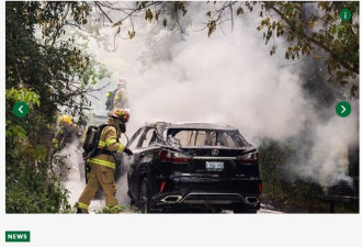 多伦多被盗汽车在万锦发现，遭纵火烧车