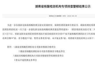 中国已查处210家核酸检测机构不合格