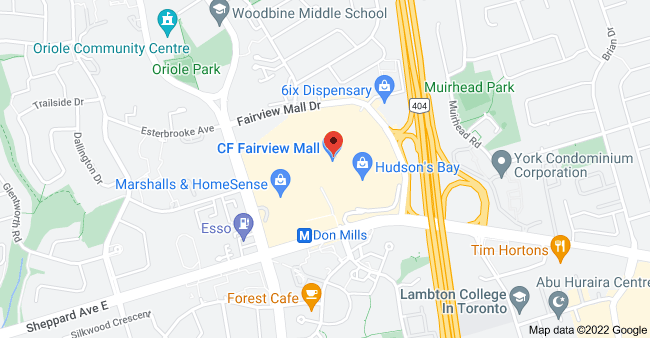 Map of 1800 Sheppard Ave E, North York, ON M2J 5A7