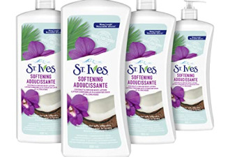 [Prime Day]ST. Ives 椰奶兰花身体乳4瓶$13.92