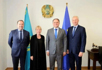 哈萨克斯坦“紧迫问题”上与欧盟达成共识