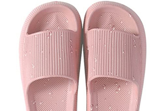 史低价!夏日防滑快干拖鞋$13.8!仅剩女生码