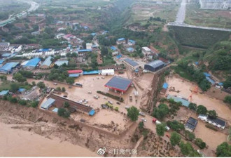中国四川、甘肃暴雨引致灾洪水 至少12死12失踪