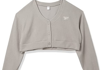 Reebok 经典短款针织开衫2.5折!XXS码速捡漏