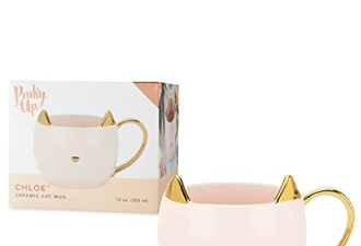 Pinky Up Chloe 3D猫咪马克杯$15.1