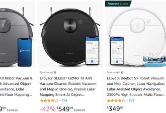 ECOVACS 科沃斯扫拖机器人低至5.8折