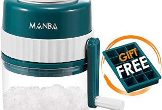 MANBA便携刨冰机$28.89!带冰块托盘