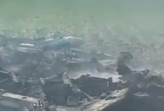 俄军一架苏35战机被击落坠毁 俄乌击中…